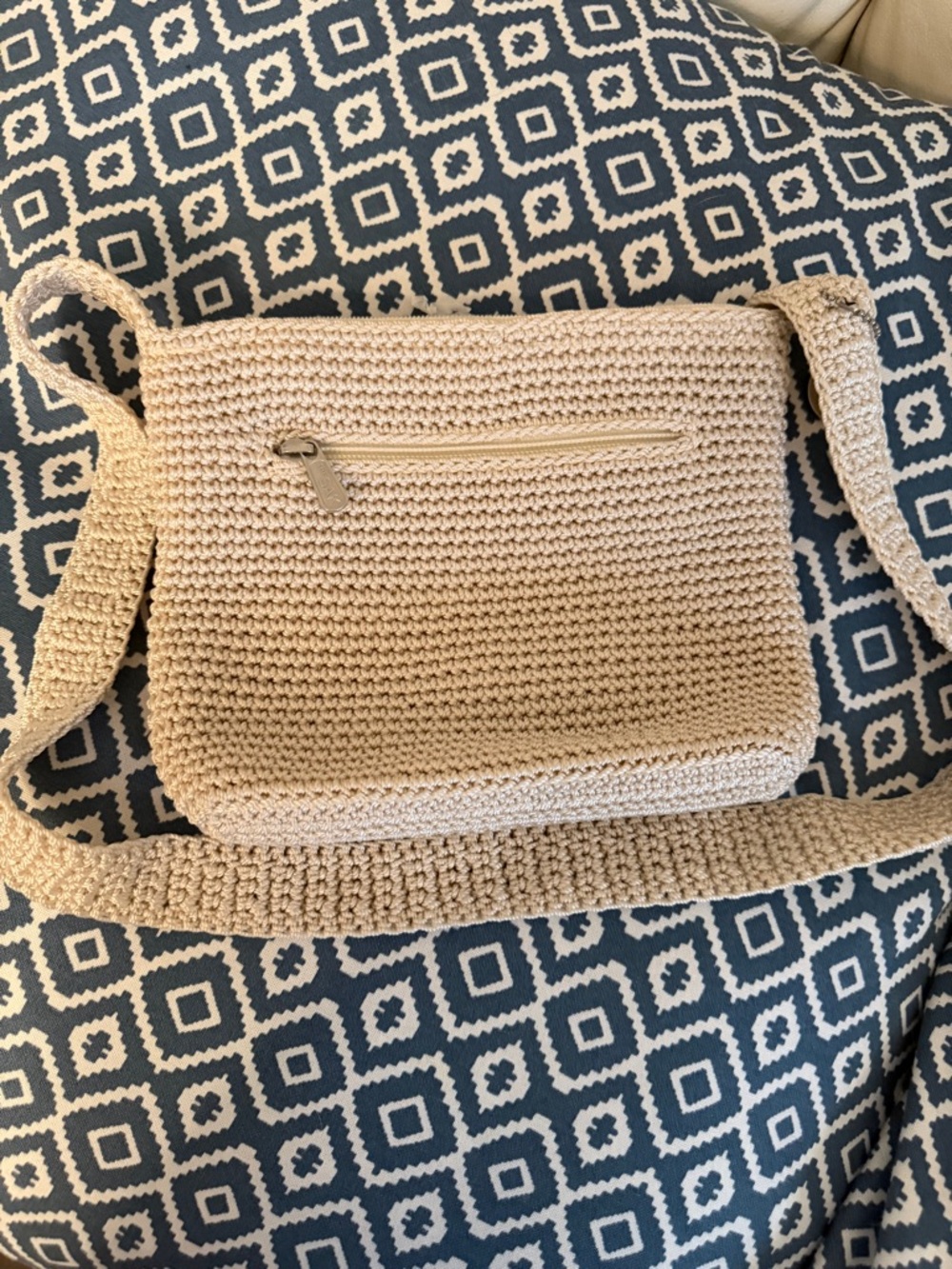 The Sak, Woven Crossbody Bag in Beige - Cozy Everyday Style
